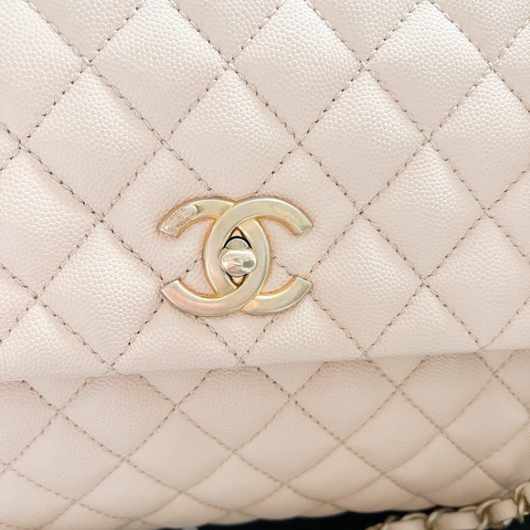 Chanel Caviar Quilted Medium Coco Handle Flap Bag - Picture 14 of 15